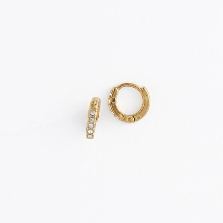 Pave Huggie Earrings