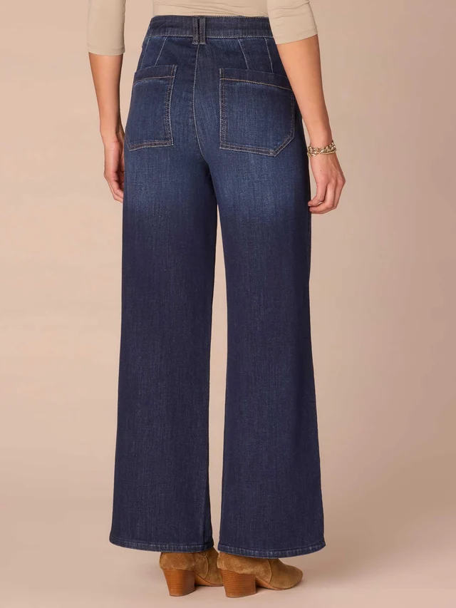 Indigo Skyrise Wide Leg Jean