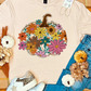 Floral Doodle Pumpkin Tee