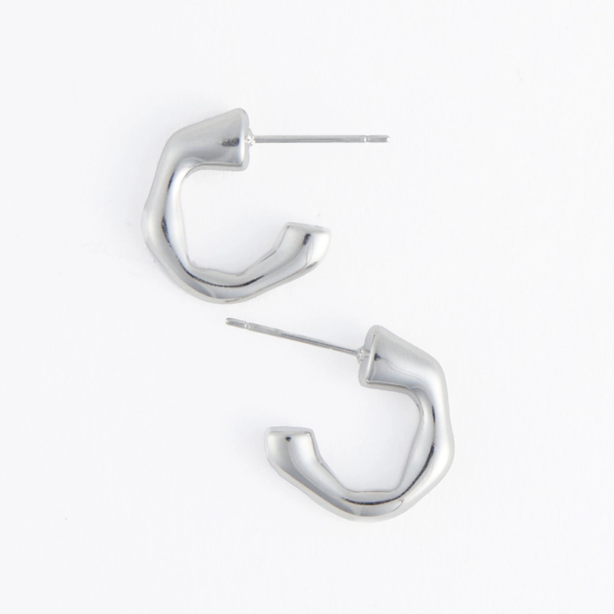 Bamboo C-Hoop Earrings