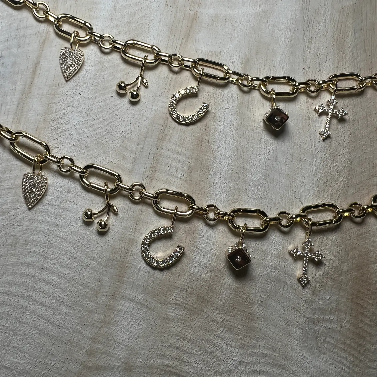 Silver Lucky Horseshoe Charm