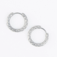 Hammered Huggie Hoop Earrings