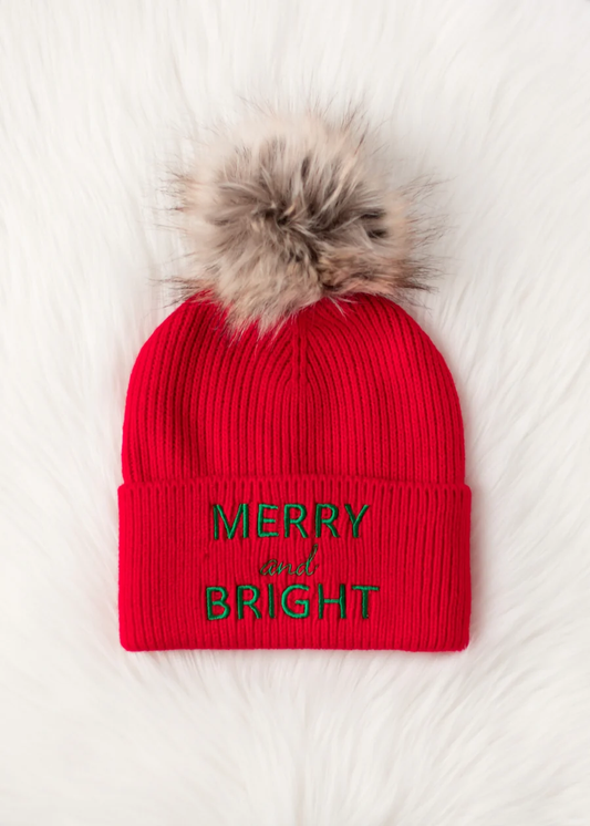 Merry & Bright Pom Hat
