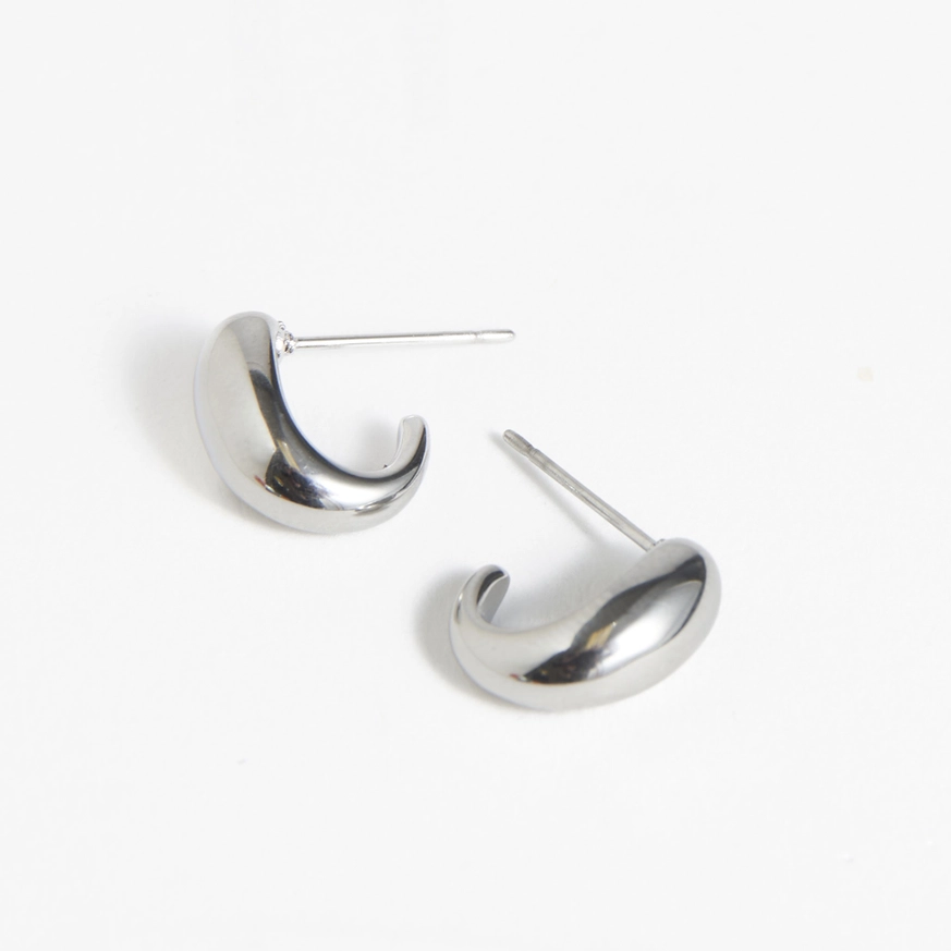 Half Loop Hoop Earrings