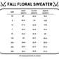 Beige Fall Floral Sweater
