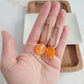 Mila Tangerine Orange Earrings