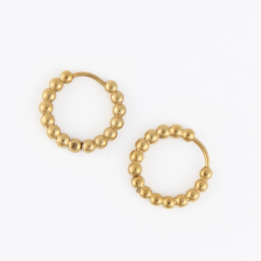 Beaded Hoop Earrings