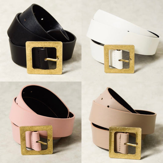 Classic Square Buckle Belts