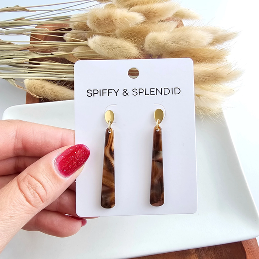 Blair Coffee Shimmer Earrings