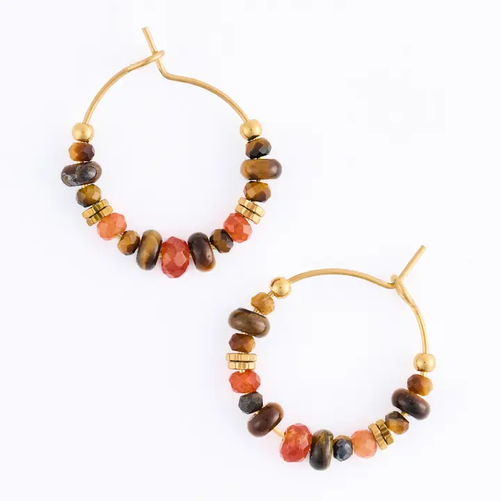 Gemstone Beaded Earrings
