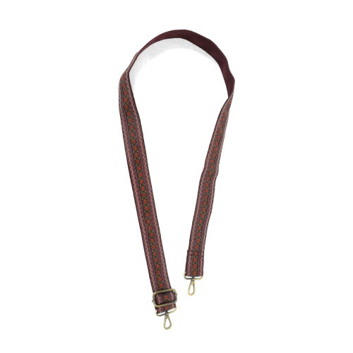 Red Flair Guitar Strap