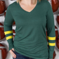 Larissa Green & Gold Top