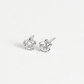 4mm Cubic Zirconia Stud Earrings