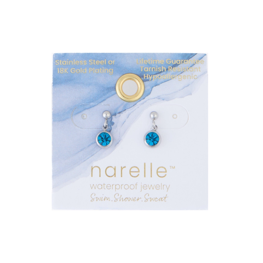 Gem Dangle Stud Earrings