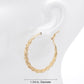 Brass Intertwined Rope Hoop Earrings