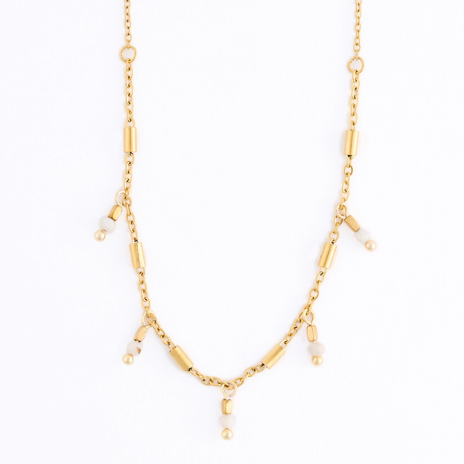 15" Station Moonstone Necklace
