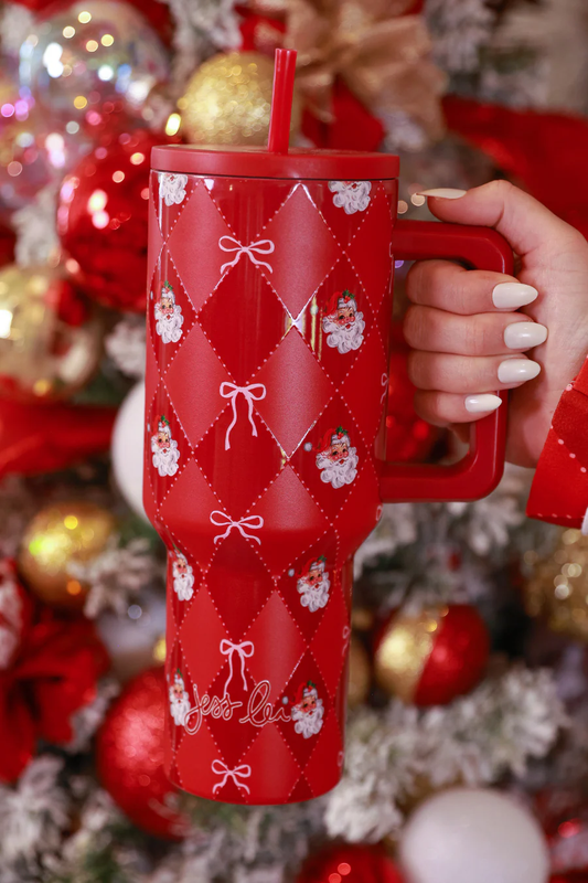 Santa's Signature Bow Tumbler
