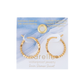 Square Beaded Hoop Earrings