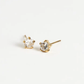 4mm Cubic Zirconia Stud Earrings