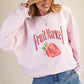 Pink Fruit Market Terry Pullover