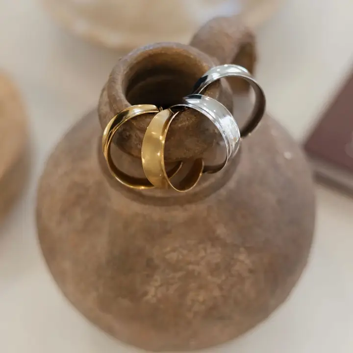 Silver Harlow Hoops