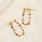 Gemstone Beaded Drop Earrings