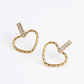 Heart Outline Bar Studs