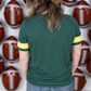 Tessa Green & Gold Short Sleeve