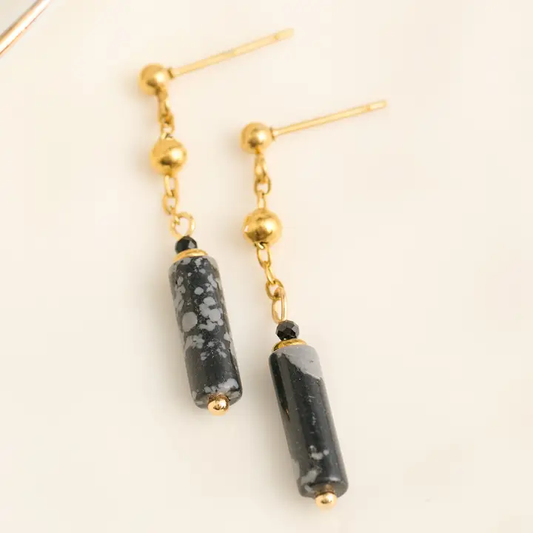 Apatite Beaded Drop Earrings