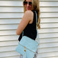 Tassel Messenger Bag- Baby Blue