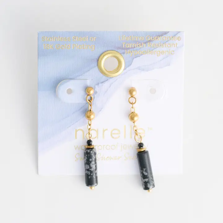 Apatite Beaded Drop Earrings