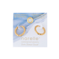 Hammered Huggie Hoop Earrings