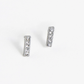 Crystal Bar Stud Earrings