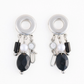 Black Agate Drop Earrings