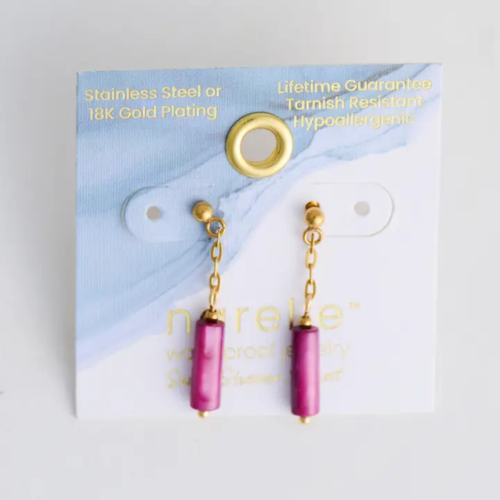 Shell Drop Beaded Earrings