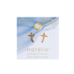 Curved Cross Stud Earrings