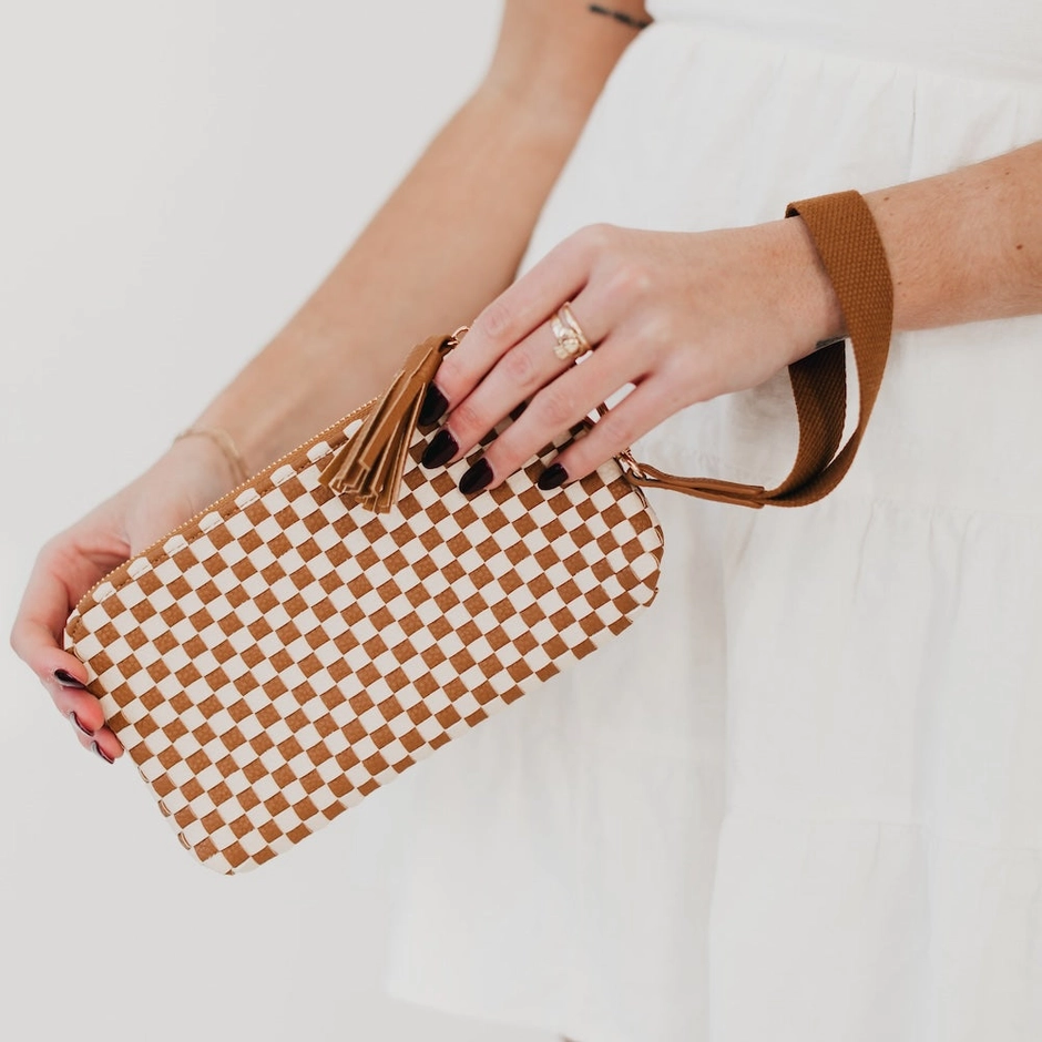 Emma Clutch Woven Wristlet