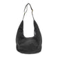 Black Rochelle Suede Crescent Bag