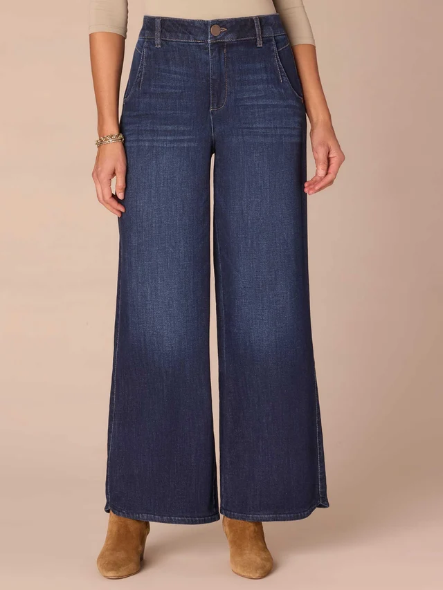 Indigo Skyrise Wide Leg Jean