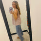 Mauve Exposed Seam Tank Top