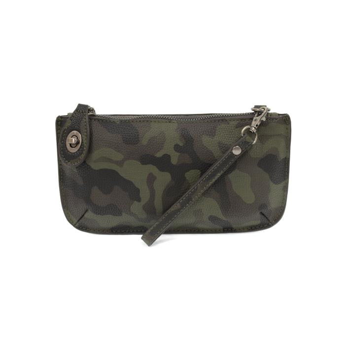 Olive Camo Mini Crossbody Wristlet