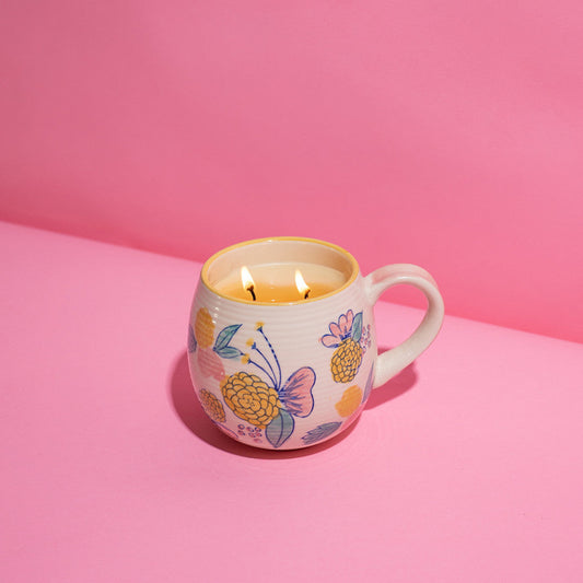 Sweet Grace Pastel Mug Candle