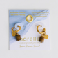 Tiger's Eye Heart Charm Earrings