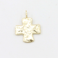 Hammered Cross Charm