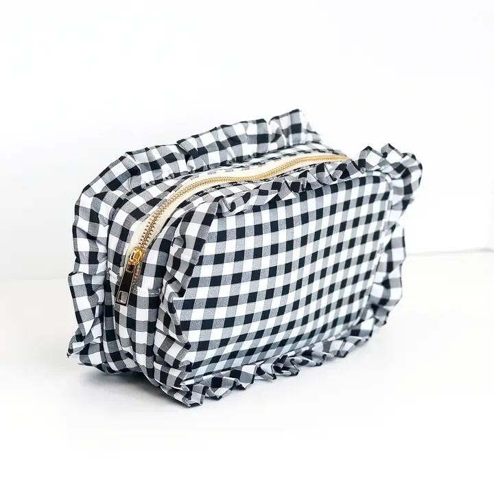 Assorted Gingham Cosmetic Bag