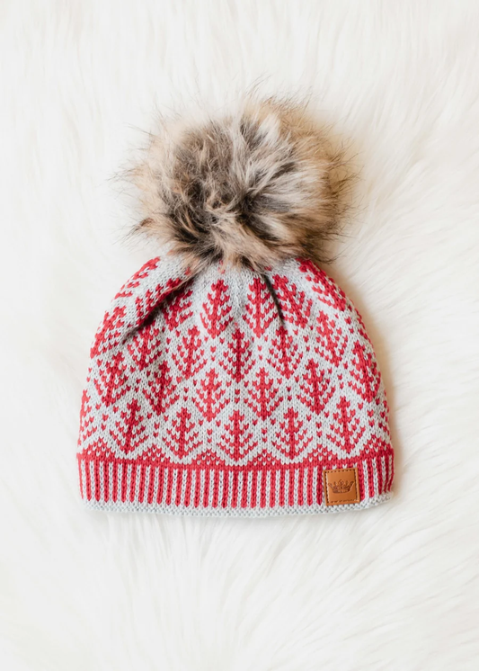 Red & Green Tree Hat