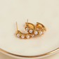 Pearl C-Hoop Earrings
