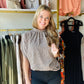 Mocha Mock Neck Top