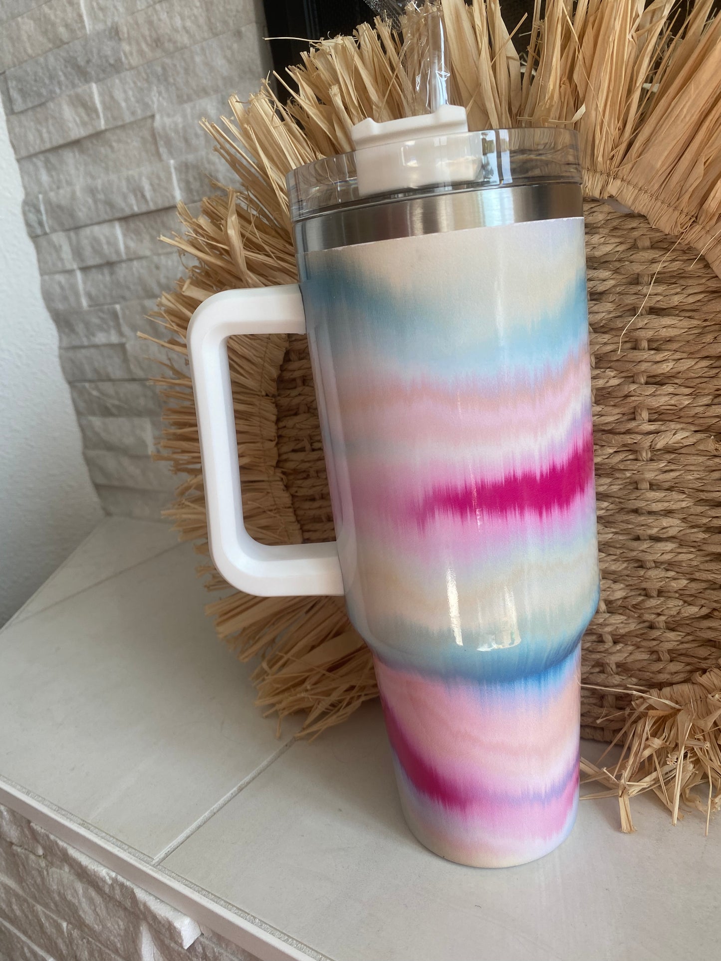 Tie Dye Wave Insulated Tumbler