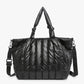 Sawyer Nylon Puffer Satchel - Black